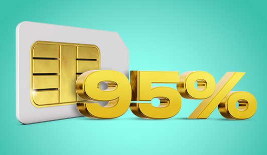 95% discount on beautiful numbers!