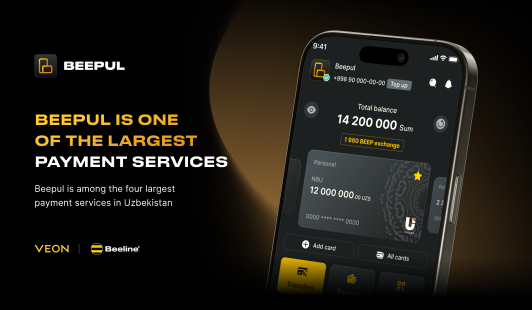 Beepul ranks among Uzbekistan's four largest payment services