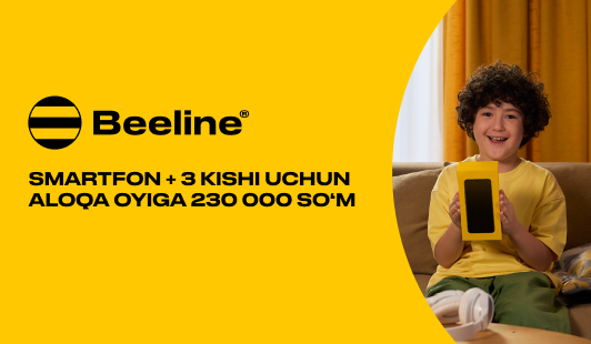 Yangi o‘quv yiliga smartfon — oyiga 230 000 so‘mga kontrakt tarifi bilan birga